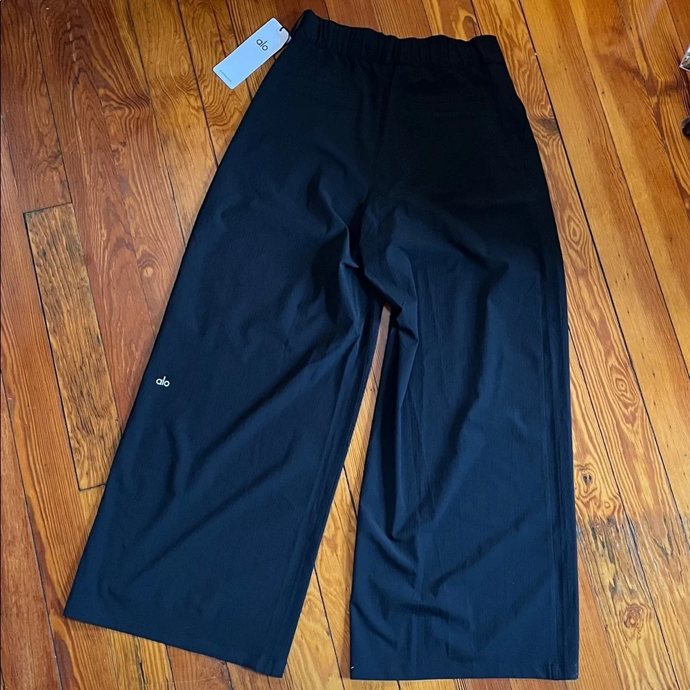 ALO Yoga Black High-Waist Dreamscape Trouser Regular - Picture 5 of 5